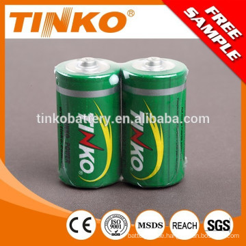 R20-Kohlenstoff-Zink-Batterie 1.5v